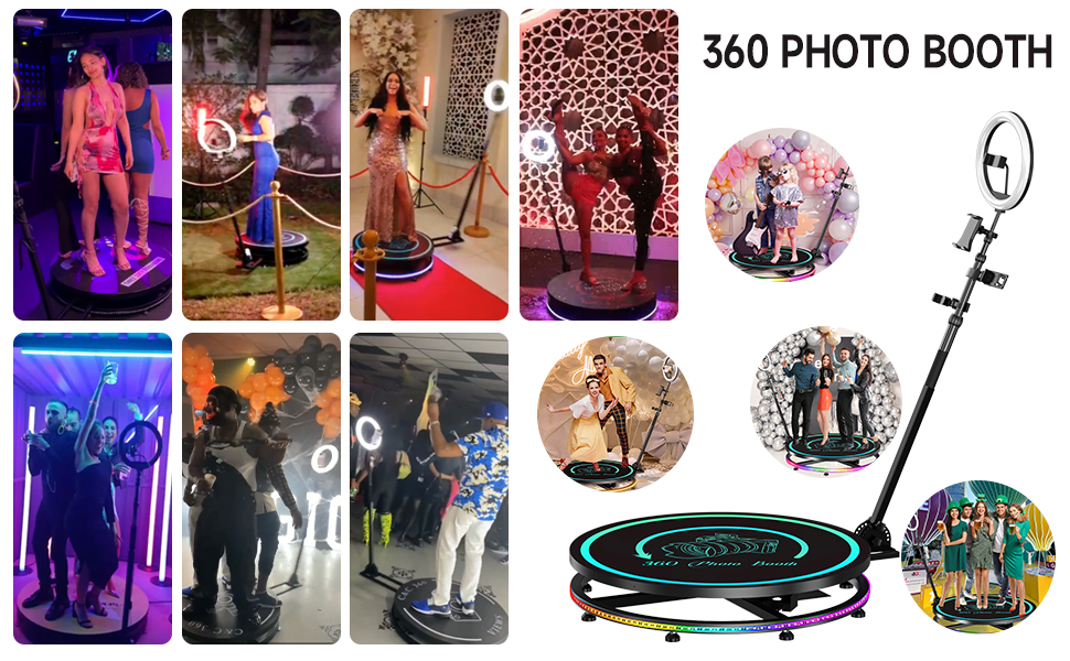 a 360 photo booth in different events