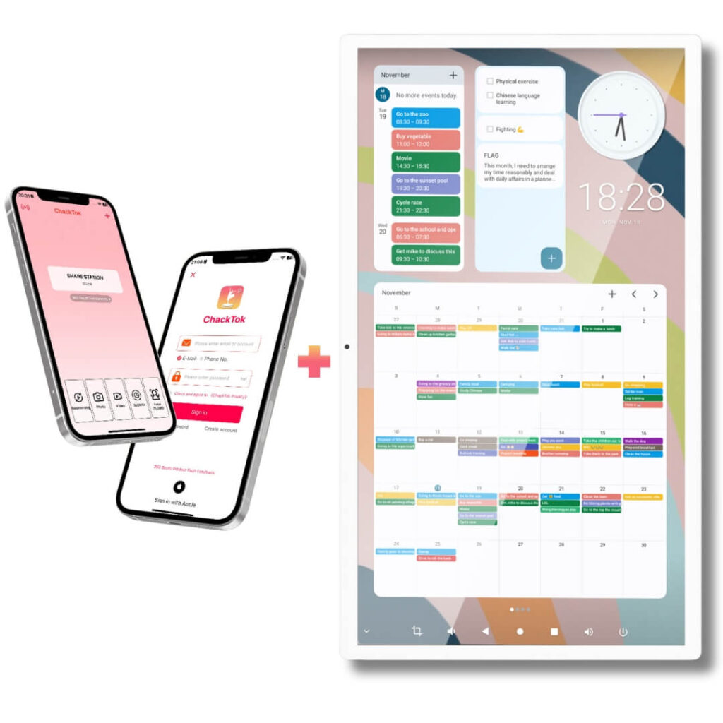 12-Month APP + Free Digital Calendar Display | ChackTok
