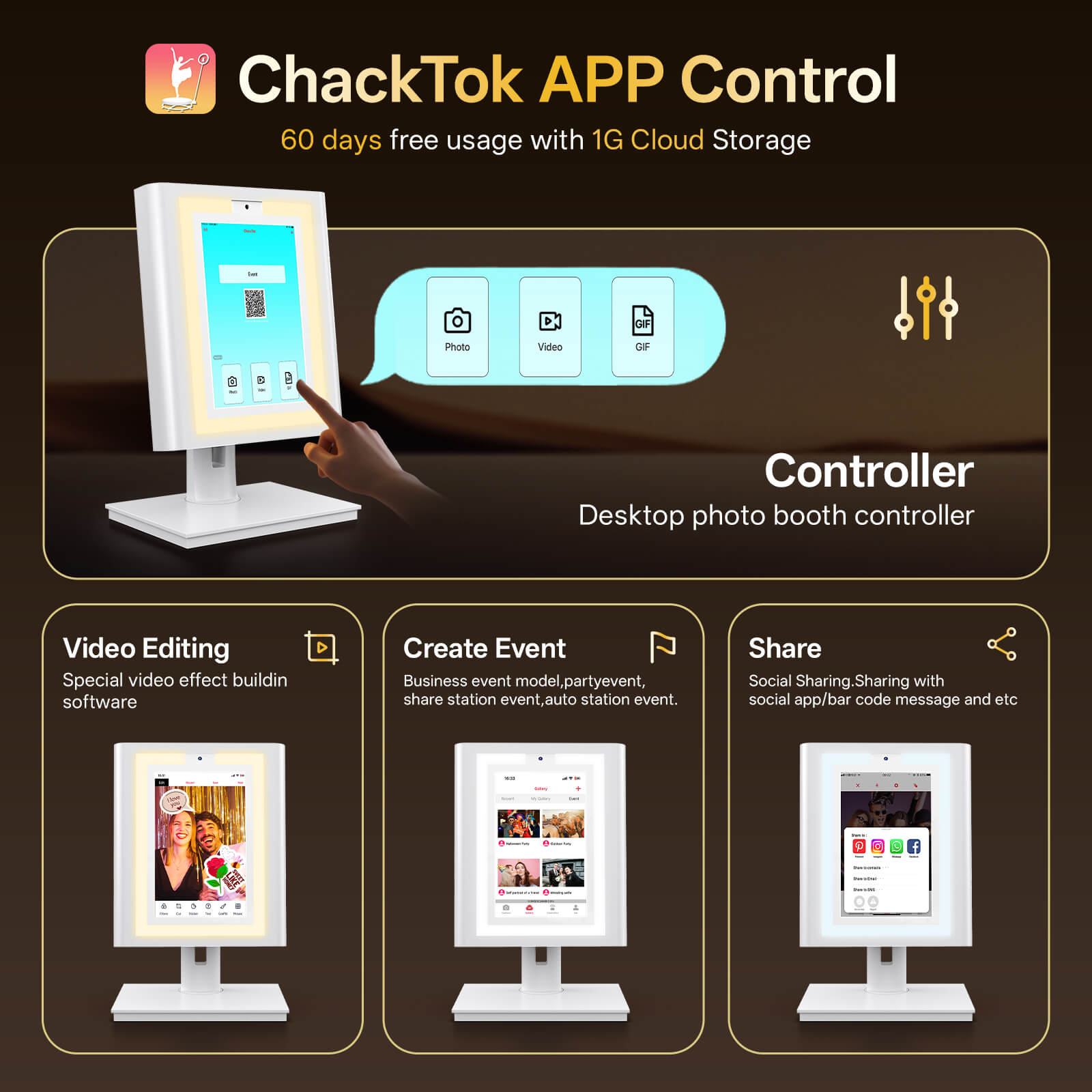 ChackTok APP Control Interface