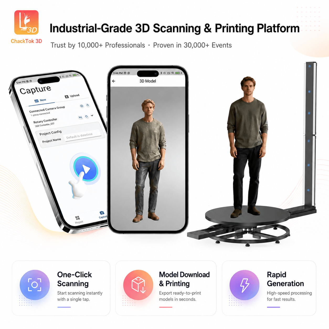 ChackTok 3D App Poster
