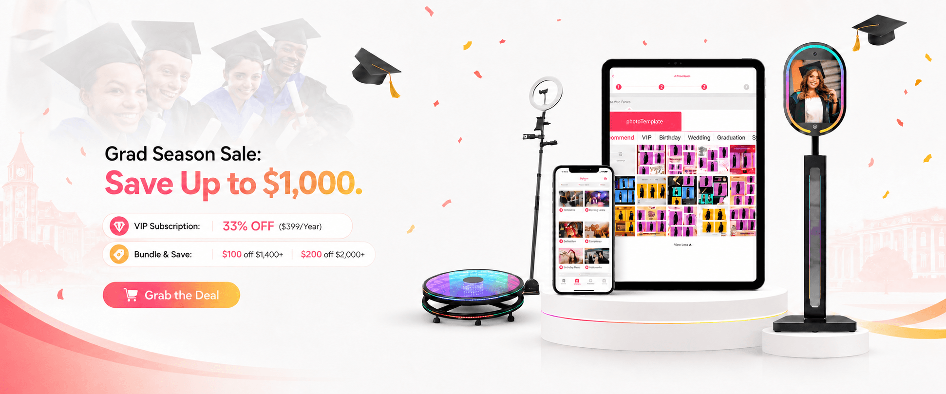 ChackTok Grad Season Sale banner